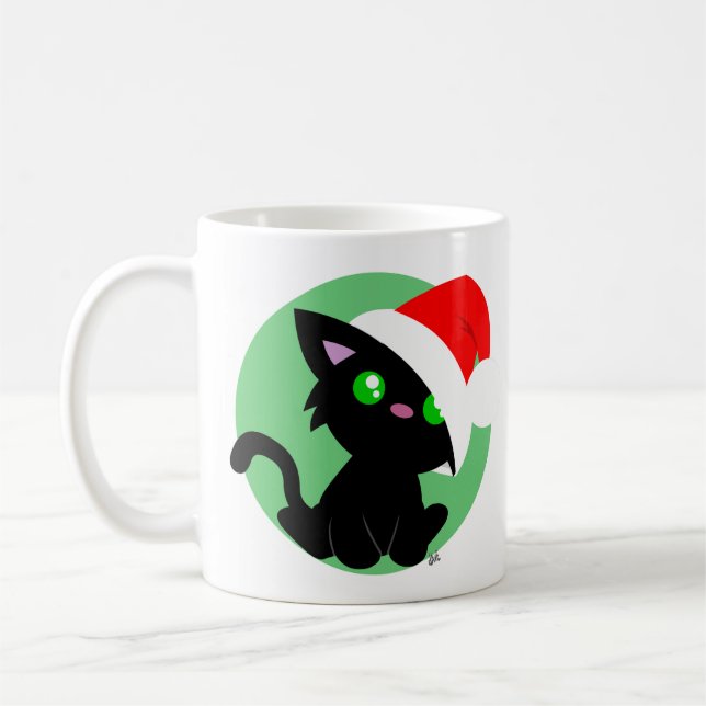 Meowy Christmas Kitty Mug (Gauche)
