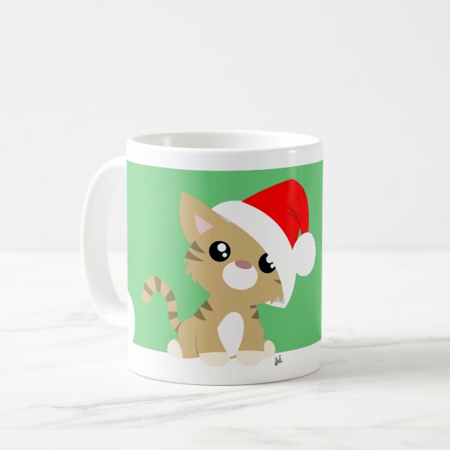 Meowy Christmas Kitty Mug (Devant gauche)