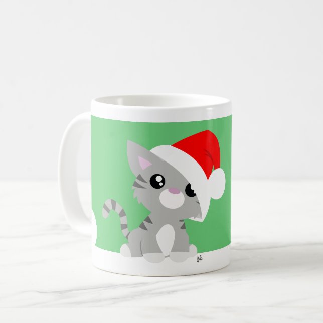 Meowy Christmas Kitty Mug (Devant gauche)