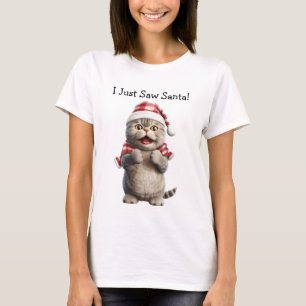 Meowy Meow Chat de Noël T-Shirt
