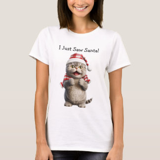 Meowy Meow Chat de Noël T-Shirt