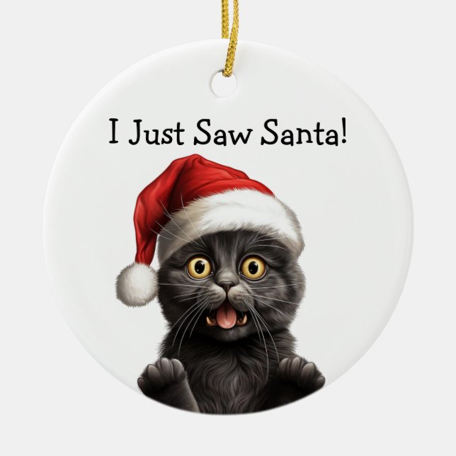 Meowy Noël Chat Ornement (Devant)