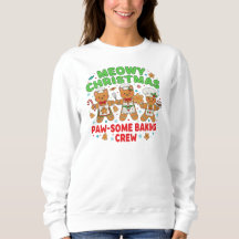 "Meowy Noël Équipe de Pâtisserie Sweatshirt
