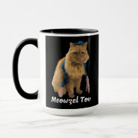 Meowzel Tov Juif Drôle Chat Mug