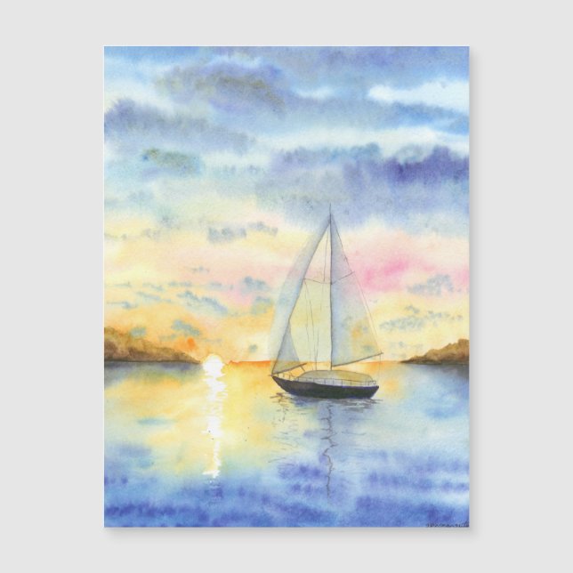 Mer au coucher du soleil (Devant)