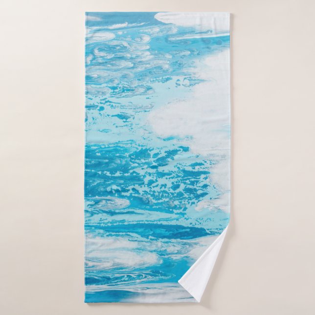 Mer bleue (Serviette de bain)