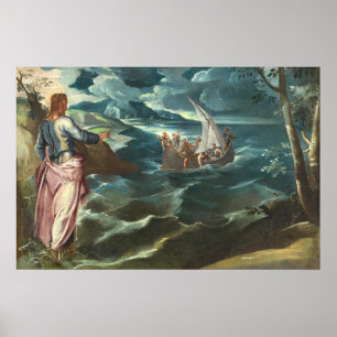 Mer de Galilée - Jacopo Tintoretto Poster d'Art