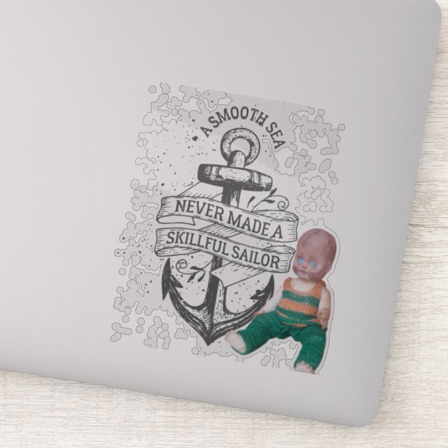 Mer lisse - Bobbies qualifiés - autocollant (Détail)