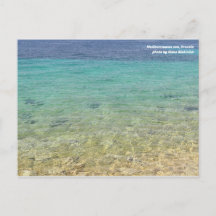 Mer Méditerranée, Croatie. Carte postale