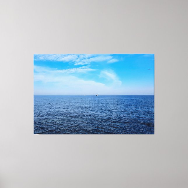 Mer Noire calme Roumanie – Impression de ciel bleu (Recto)
