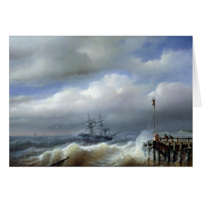 Mer rugueuse dans la tempête, 1846 (Devant horizontal)