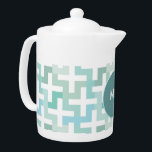 Mer vert géométrique<br><div class="desc">Motif géométrique moderne et design. Montré ici dans les tons vert de mer pour cet aspect totalement chic</div>