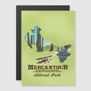 mercantour parc national France carte de l'affiche