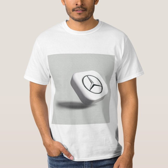 Mercedes Benz logo T-shirt pour hommes (Devant)
