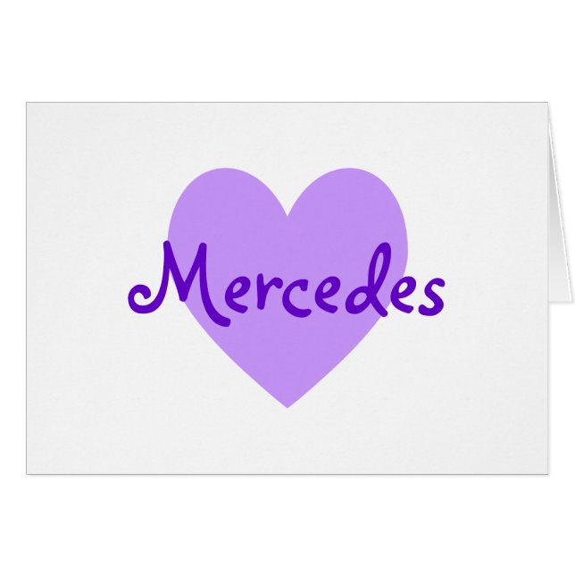Mercedes en violet (Devant horizontal)