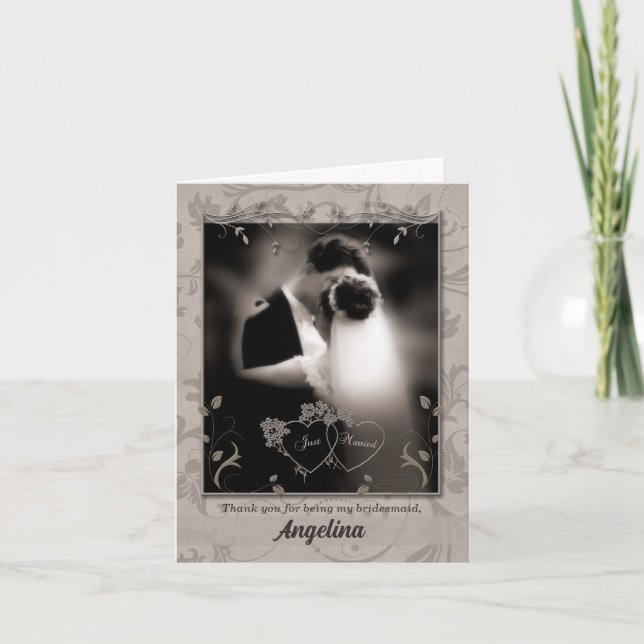 Merci à Bridesmaid Mariage Merci (Devant)