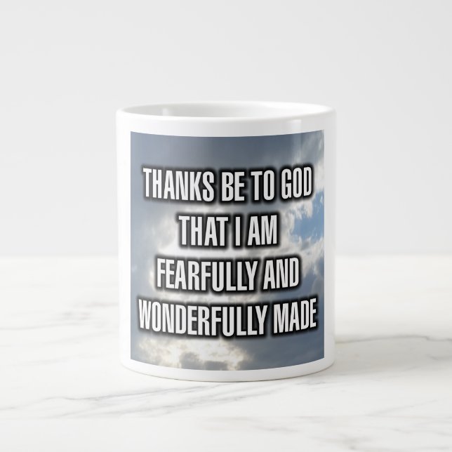 Merci À Dieu D'Avoir Peur Et... Mug (Devant)