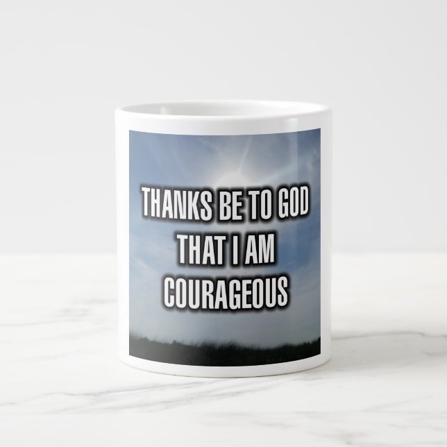 Merci À Dieu Que Je Suis Courageux Mug (Devant)