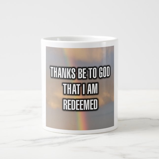 Merci À Dieu Que Je Suis Racheté Mug (Devant)