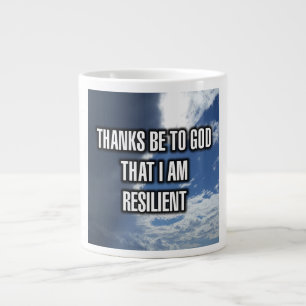 Merci À Dieu Que Je Suis Résilient Mug