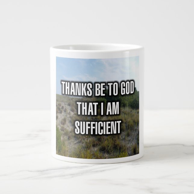 Merci À Dieu Que Je Suive Suffisamment Mug (Devant)