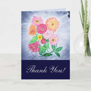 Merci à fleurs de Zinnia