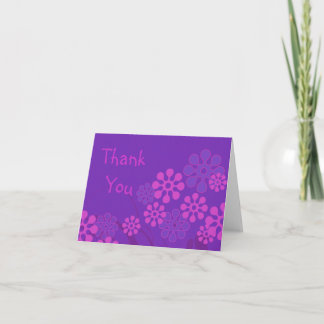 Merci à fleurs violettes