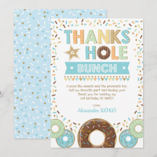 Merci à Hole Bunut Donut pour son Carte de remerci