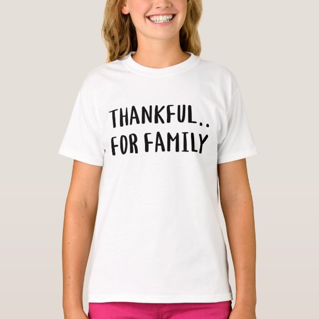 Merci à la famille. T-shirt (Devant)