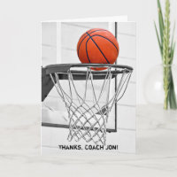 Merci à l'entraîneur de basket-ball