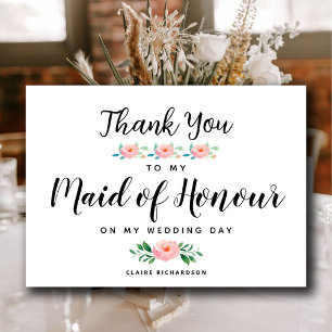 Merci à ma demoiselle d'honneur Demoiselle d'hon