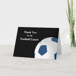Merci à mon entraîneur de football et de football