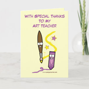 Merci à mon professeur d'art avec dessin