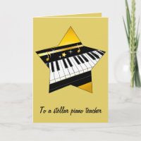 Merci à mon professeur de piano