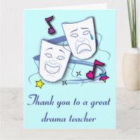 Merci à notre professeur de théâtre avec masques B
