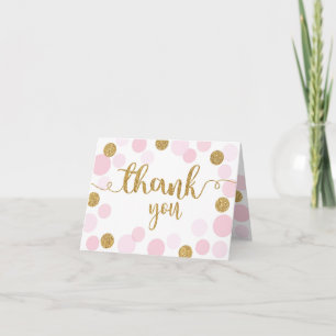 Merci à pointes roses éclaboussures d'or