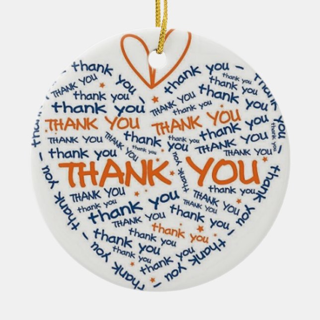 *MERCI* À QUELQU'UN SPÉCIFIQUE CHRSITMAS Ornement (Devant)