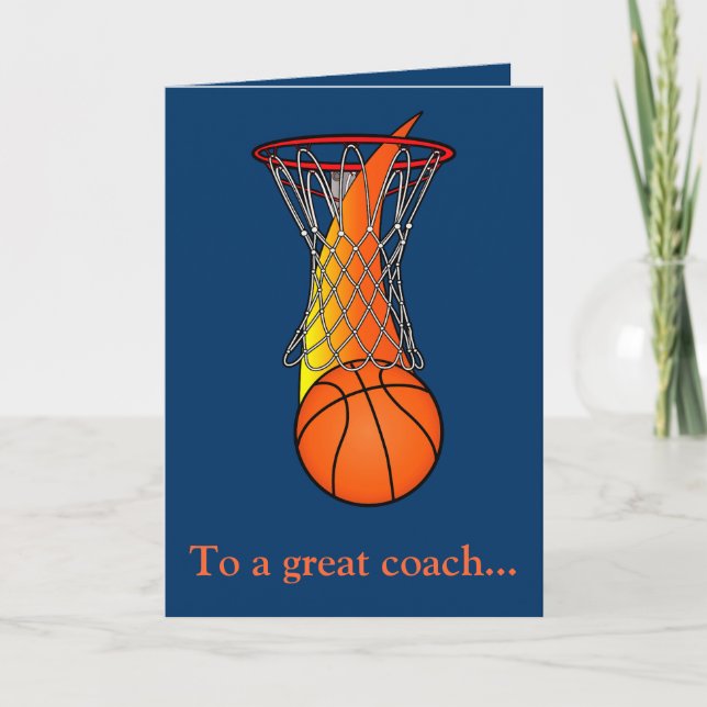 Merci à un entraîneur de basket-ball pour une gran (Devant)