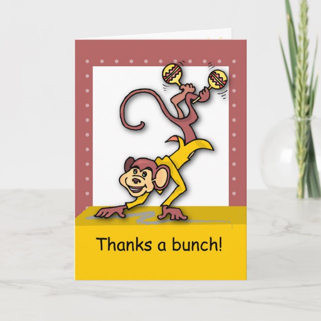 Merci à un groupe, singe (Devant)