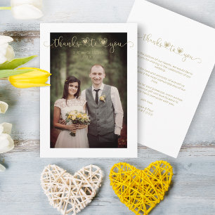 Merci à vous Mariage Gold Custom Whimsical Script