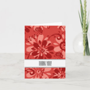 Merci Abstrait de fleurs rouges