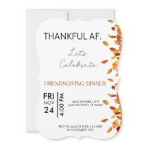 Merci AF Friendsgiving Editable Invitation