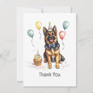 Merci Anniversaire Chien Berger Allemand