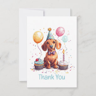 Merci Anniversaire Chien Teckel 