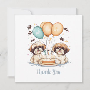 Merci Anniversaire Chih Tzu Chiens Anniversaire Gâ