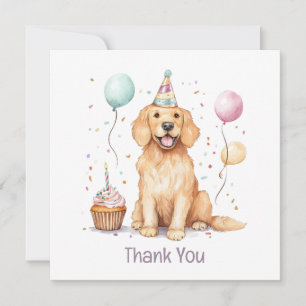 Merci Anniversaire Golden Retriever Chien