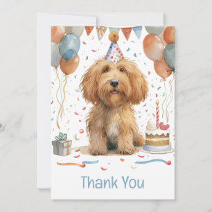 Merci Anniversaire Goldendoodle Chien