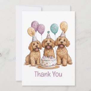 Merci Anniversaire Goldendoodle Chiens Anniversair