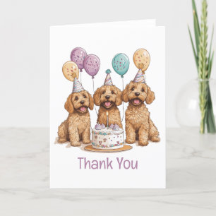 Merci Anniversaire Goldendoodle Chiens Anniversair