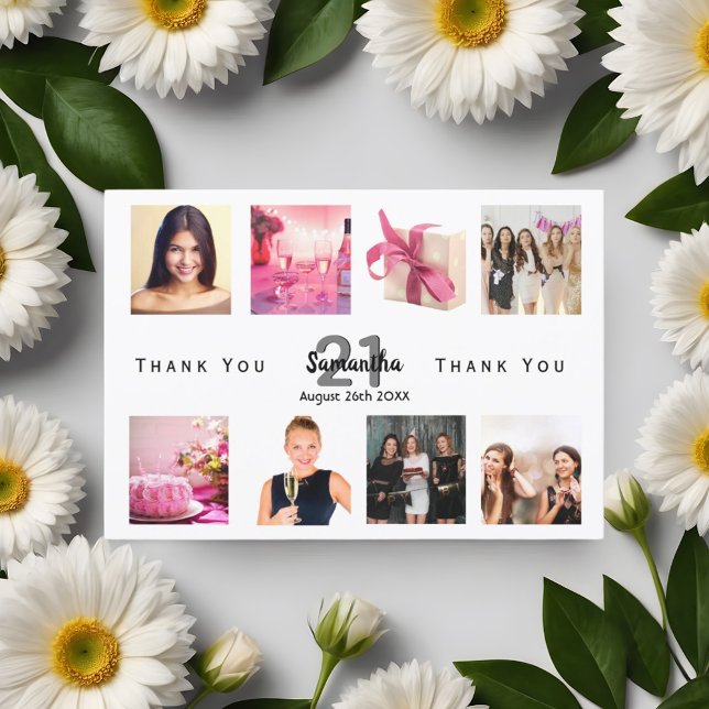 Merci anniversaire photo collage femmes (Créateur téléchargé)